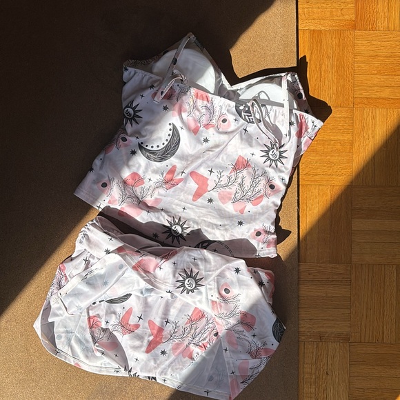 Two piece swim suit. NWOT never worn. - Picture 3 of 6